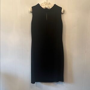 Chic Black Sleeveless Midi Dress Size 10